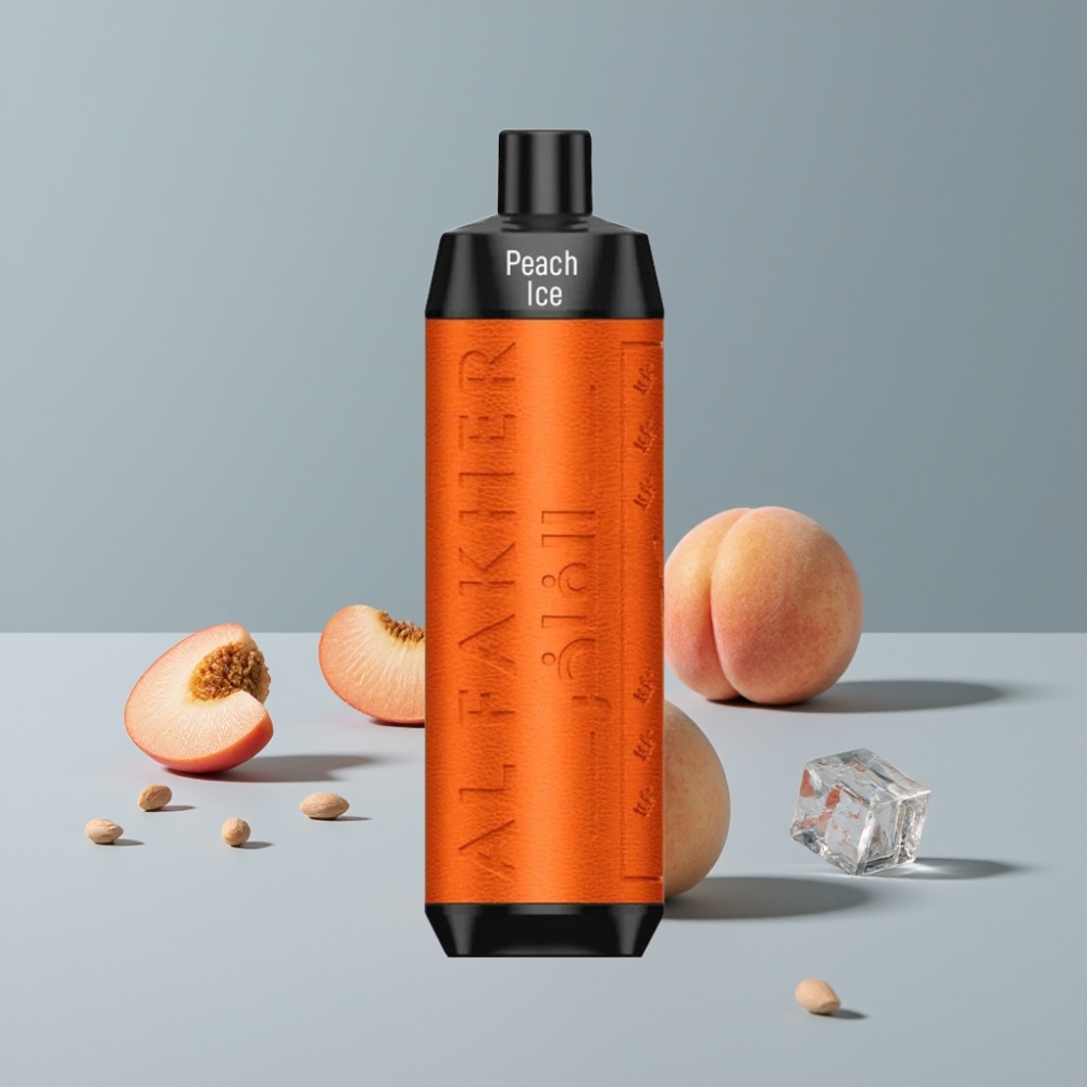 Al Fakher Crown Bar 8000 Crystal 18мл USB-C Персик Лёд