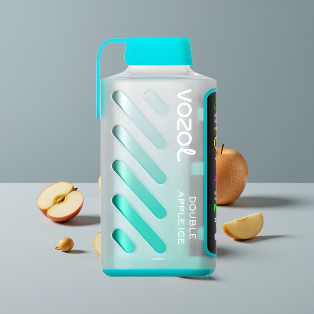 VOZOL Gear Power 20000 Puffs Double Apple Ice S.i.L.C. Tech Dual Mesh Coil Full Screen Display