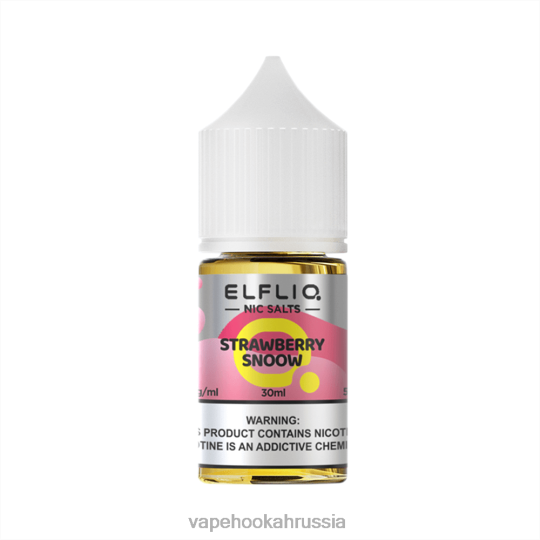 Russian Vape Juice - ELFBAR ELFLIQ Ник соль 30 мл Клубничная Сноу PDJLD33