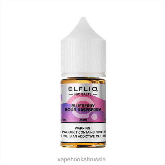 Vape Россия - ELFBAR ELFLIQ Ник соль 30 мл Черника кистная малина PDJLD12