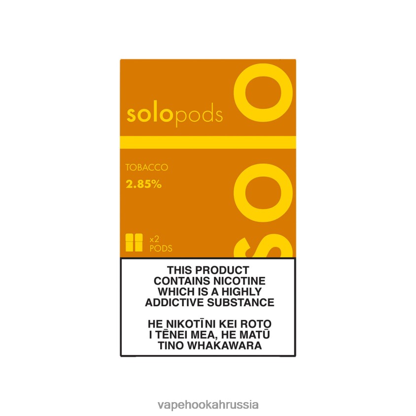 E-Liquid Жидкость - Solo сменный картридж, 2 шт. табак H8DJ8050