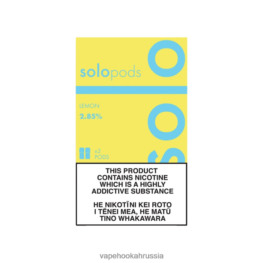 E-Liquid Жидкость - Solo сменный картридж, 2 шт. лимон H8DJ8055