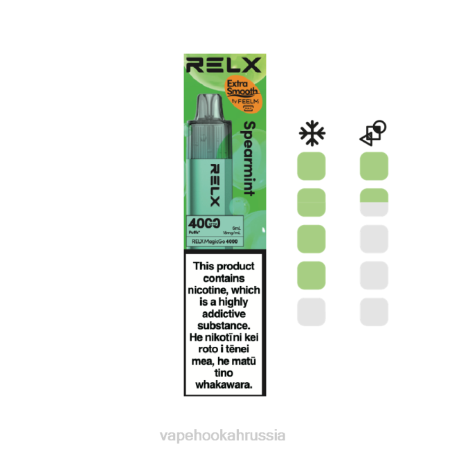 Russian Vape Juice - RELX MagicGo 4000 одноразовых вейпов мята 48RJ3