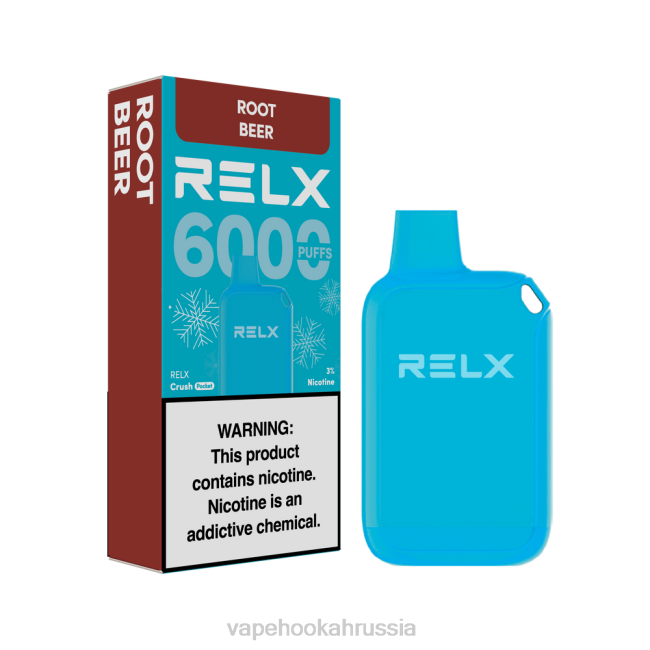 E-Liquid Жидкость - RELX Crush Pocket 6000 ледяной корневое пиво 48RJ20