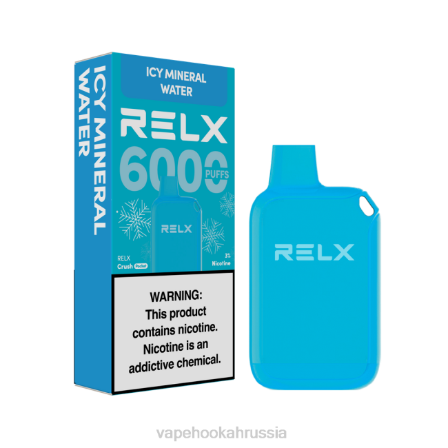 Russian Vape Juice - RELX Crush Pocket 6000 ледяной ледяная минеральная вода 48RJ23