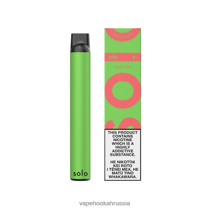 E-Liquid Жидкость - Solo одноразовый вейп кислое яблоко H8DJ805