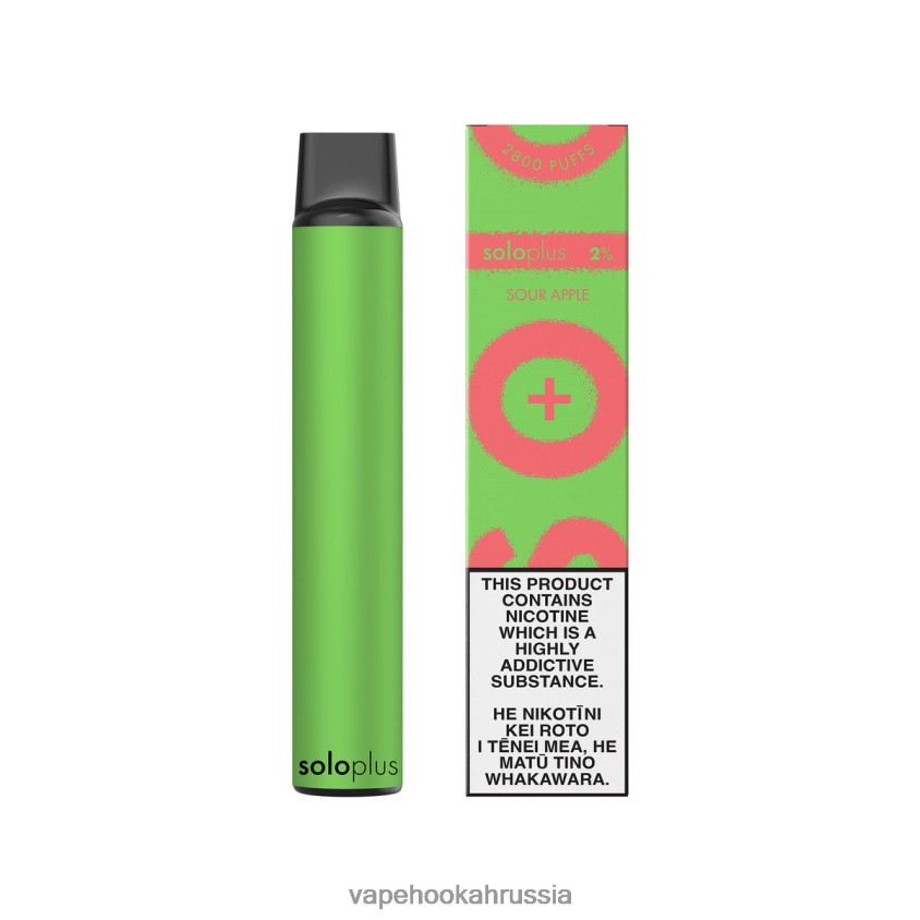 E-Liquid Жидкость - Solo Plus одноразовый вейп кислое яблоко H8DJ8030