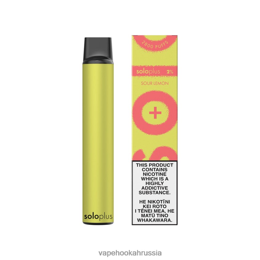 Vape Russia - Solo Plus одноразовый вейп кислый лимон H8DJ8036