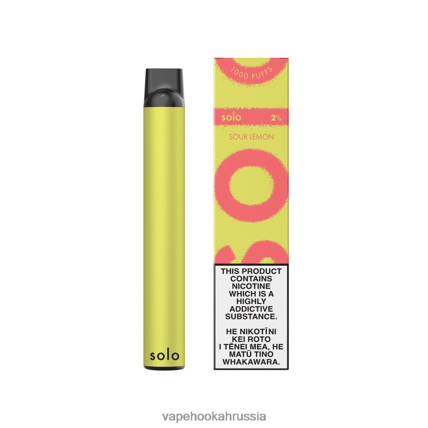 Vape Россия - Solo одноразовый вейп кислый лимон H8DJ8012