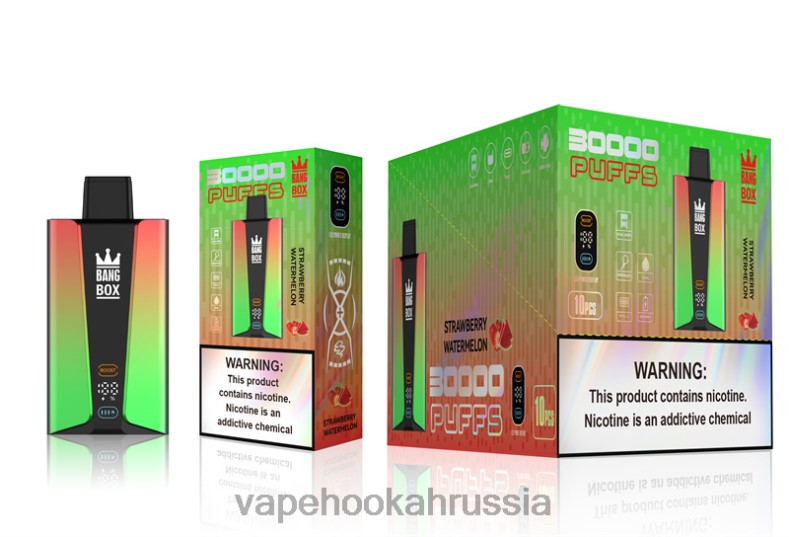 E-Liquid Жидкость - Bang Box Смарт-экран на 30 000 затяжек клубника арбуз DJ4VR75