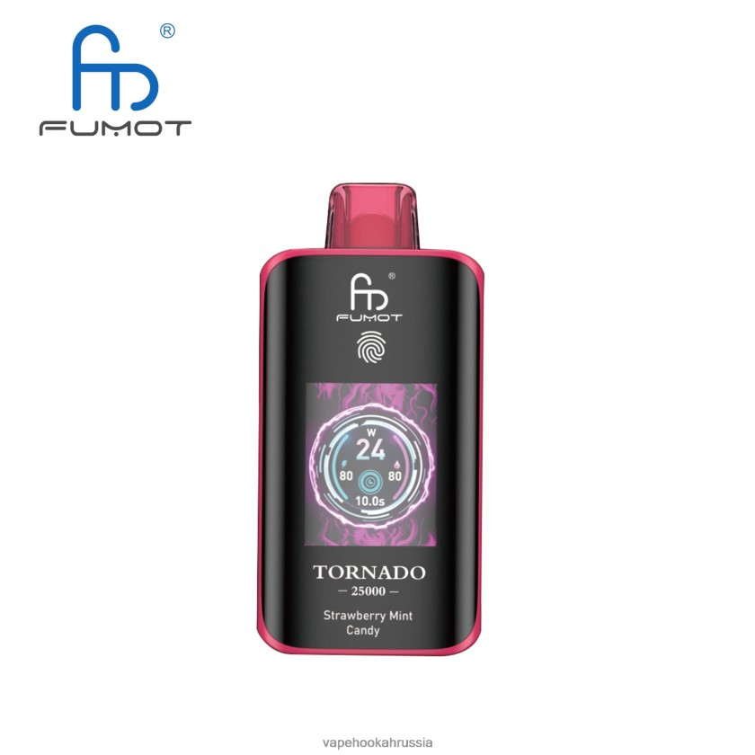 E-Liquid Жидкость - Fumot Tornado 25000 одноразовых вейпов клубнично-мятные конфеты XH6LB015