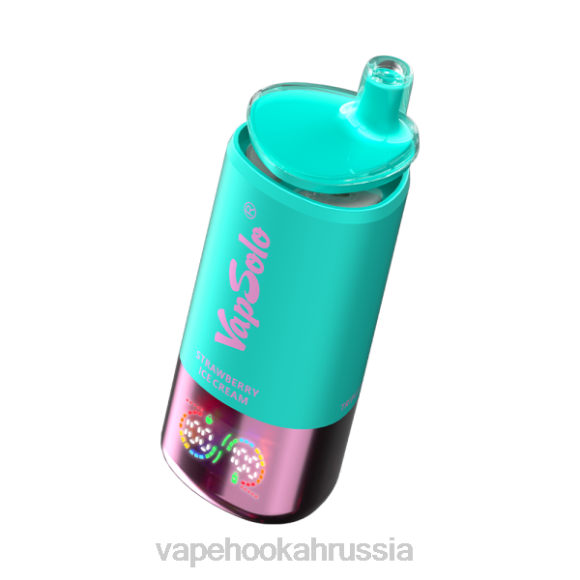 E-Liquid Жидкость - VapSolo Triple 30000 затяжек 8FVT10 арбузное мороженое, клубничное мороженое и тройная дыня