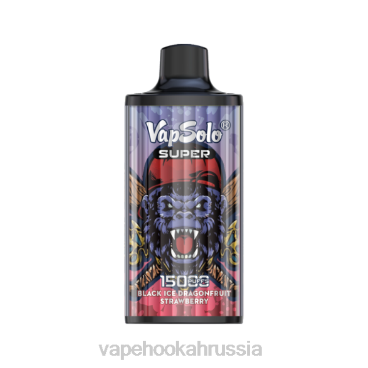 E-Liquid Жидкость - Vapsolo SUPER одноразовый вейп клубника драгофрут черный лед X2Z0125