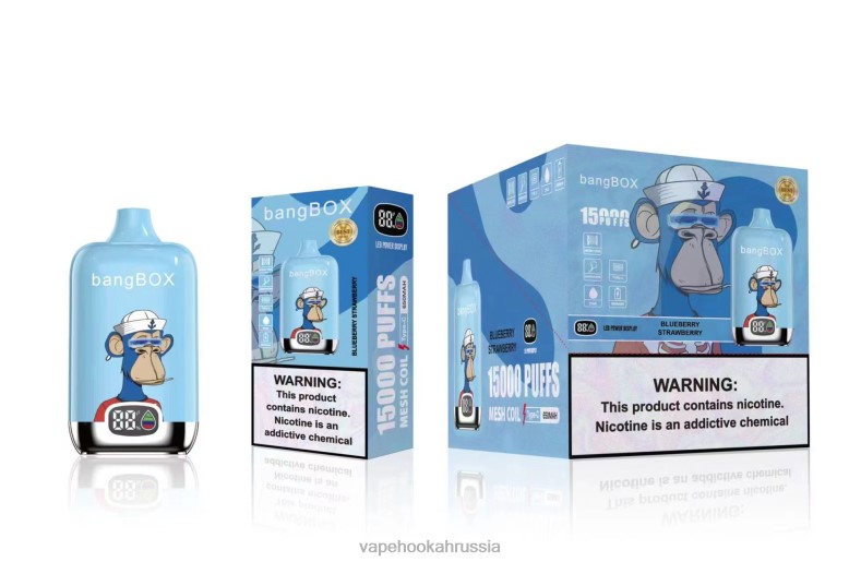 Russian Vape Juice - Bang Box 15000 затяжек черника клубника DJ4VR38
