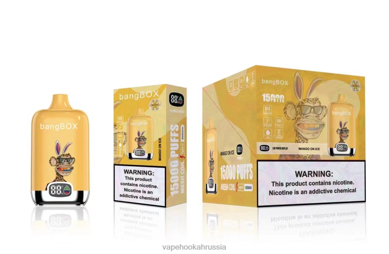 Russian Vape Juice - Bang Box 15000 затяжек манго на льду DJ4VR48