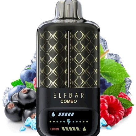 Russian Vape Juice - Elf Bar Combo 25000 черная смородина, малина и виноград 8H6428