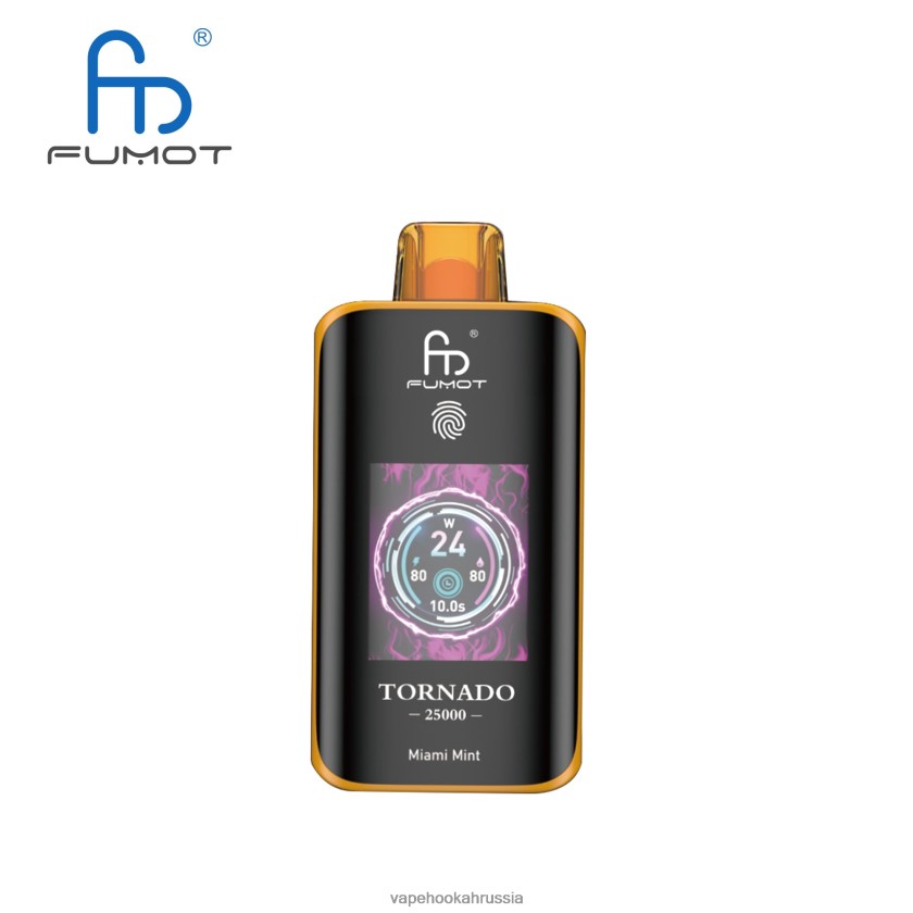 Russian Vape Juice - Fumot Tornado 25000 одноразовых вейпов Майами мята XH6LB08