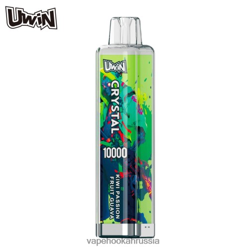 Russian Vape Juice - UWIN CRYSTAL 10000 одноразовых вейпов TP22TD373 киви, маракуйя, гуава