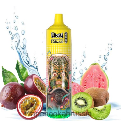 Russian Vape Juice - UWIN CRYSTAL одноразовый вейп за 35 тысяч TP22TD388 киви, маракуйя, гуава