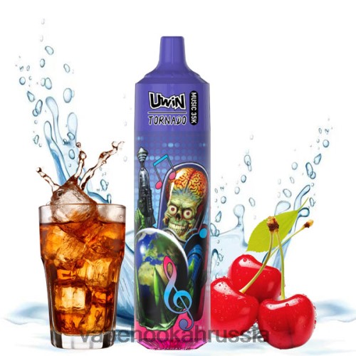 Russian Vape Juice - UWIN CRYSTAL одноразовый вейп за 35 тысяч TP22TD393 вишнёвая кола