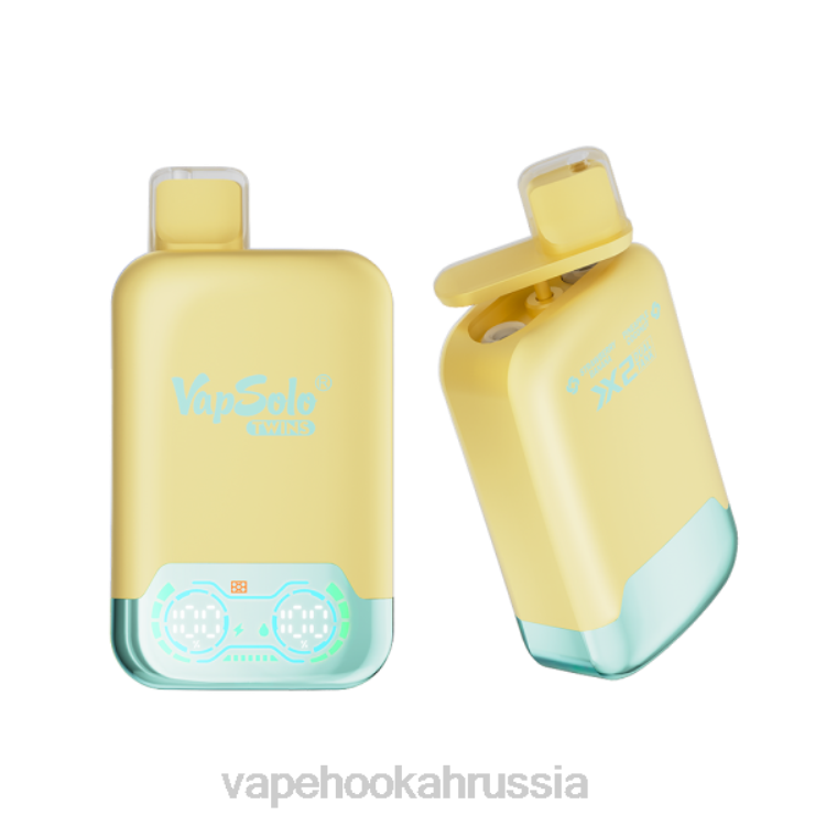 Russian Vape Juice - Vapsolo TWINS одноразовый вейп ананас, кокос, клубника, банан X2Z0143