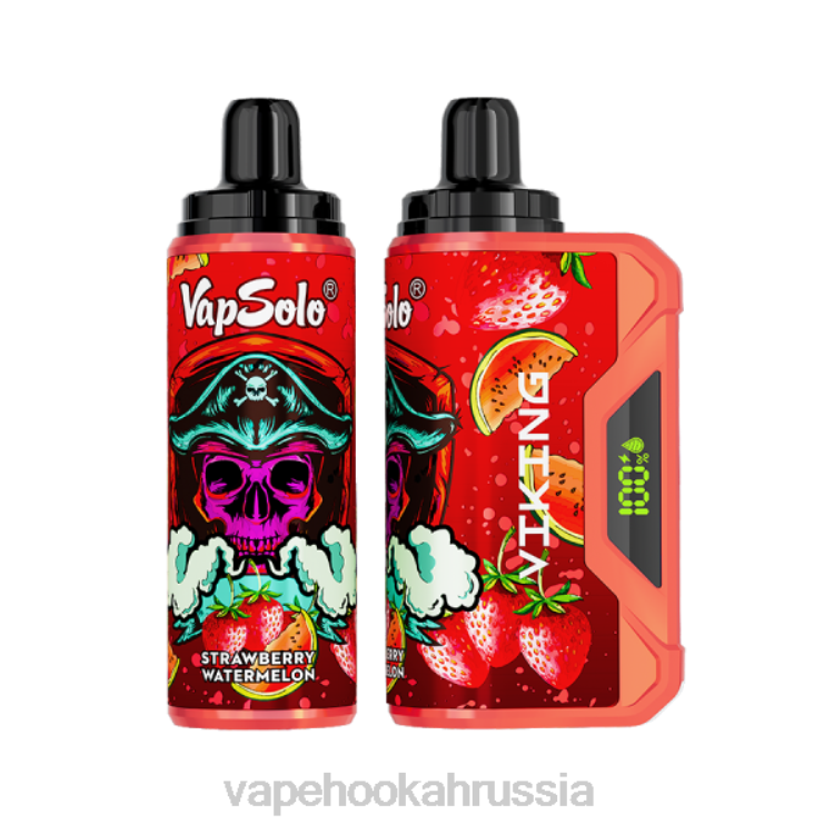Russian Vape Juice - Vapsolo VIKING одноразовый вейп клубника арбуз X2Z0158