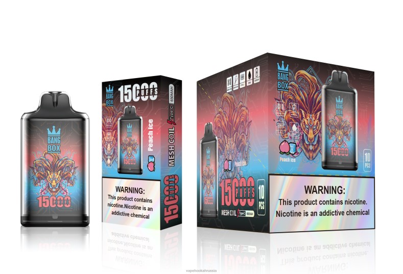 Vape Россия - Bang Box с1-15000 затяжек персиковый лед DJ4VR102