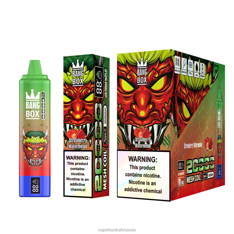 Vape Россия - Bang Box Смарт-экран на 20 000 затяжек клубника арбуз DJ4VR52