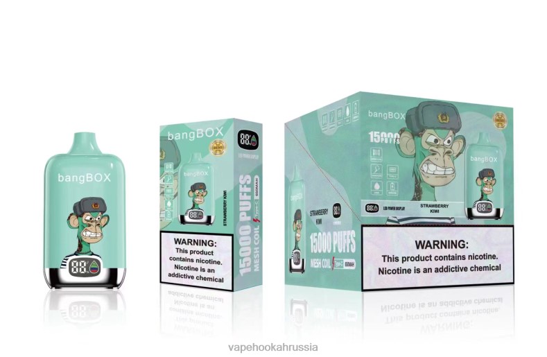 Vape Hookah - Bang Box 15000 затяжек клубника киви DJ4VR39