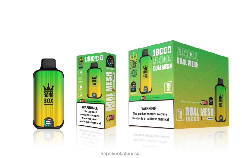 Vape Hookah - Bang Box 18000 затяжек манго, персик, арбуз DJ4VR89