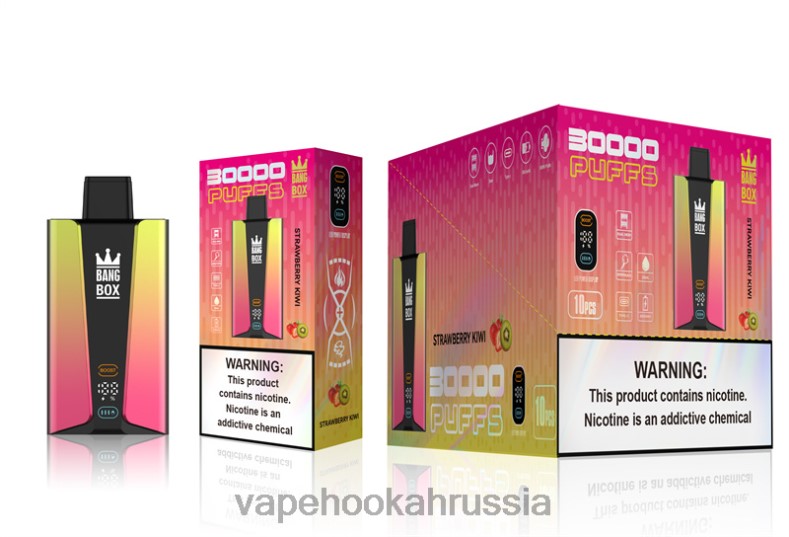Vape Hookah - Bang Box Смарт-экран на 30 000 затяжек клубника киви DJ4VR74