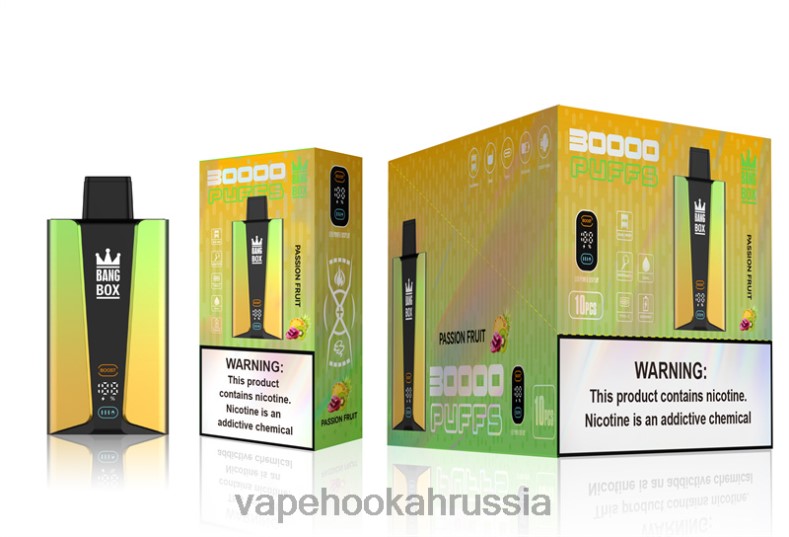 Vape Hookah - Bang Box Смарт-экран на 30 000 затяжек маракуйя DJ4VR84