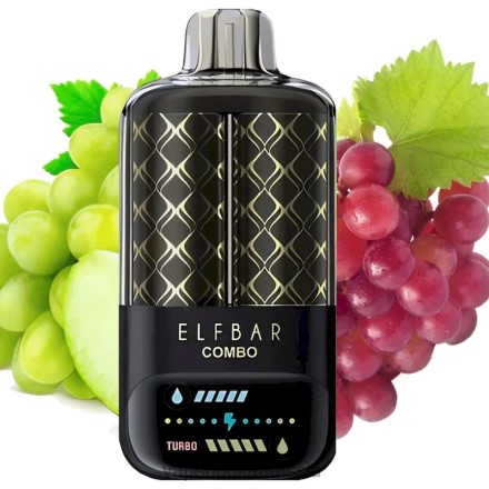 Vape Hookah - Elf Bar Combo 25000 зеленый виноград и виноград 8H6429