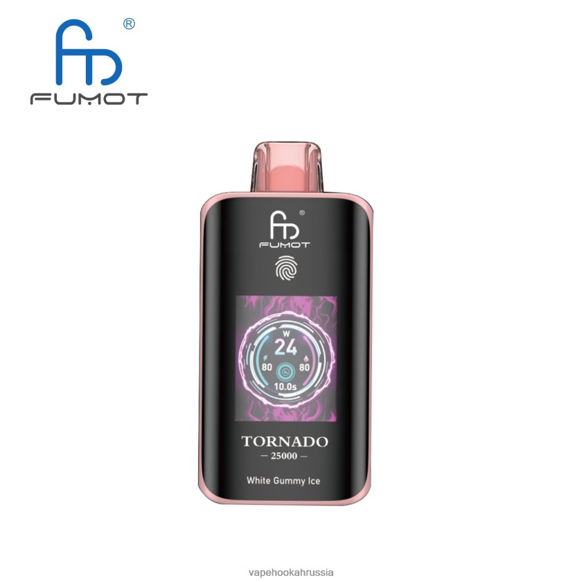 Vape Hookah - Fumot Tornado 25000 одноразовых вейпов белый липкий лед XH6LB014