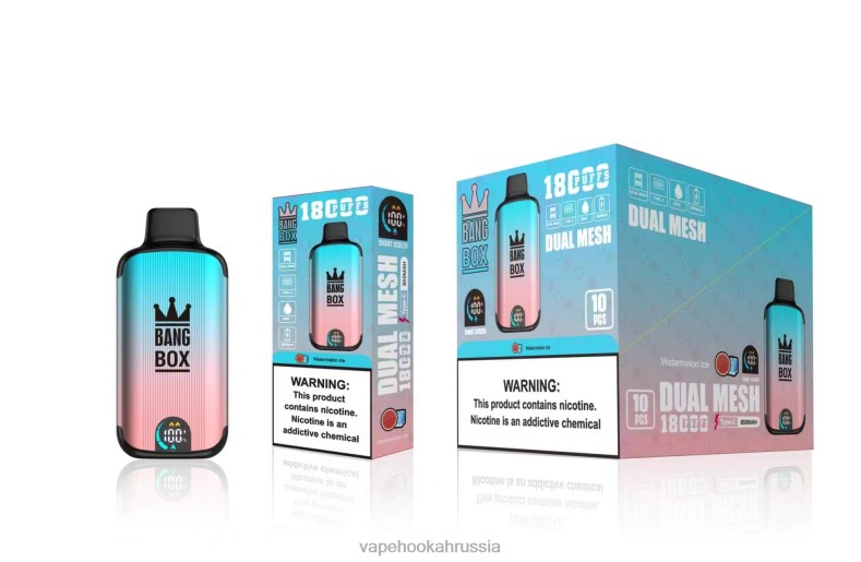 Vape Russia - Bang Box 18000 затяжек арбузный лед DJ4VR96
