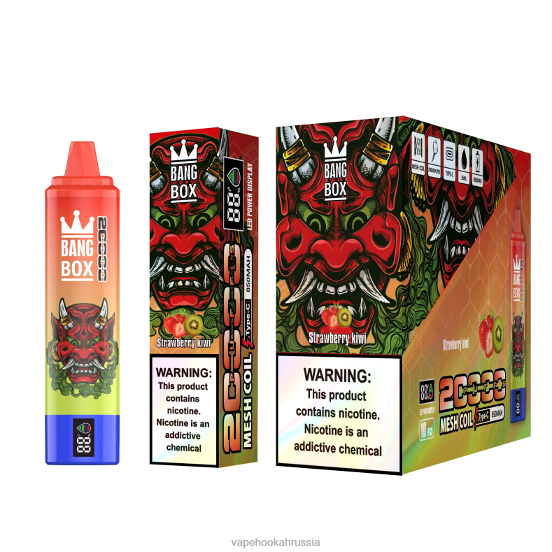 Vape Russia - Bang Box Смарт-экран на 20 000 затяжек клубника киви DJ4VR51