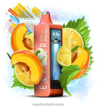 Vape Russia - Elf Bar Planet 25000 двойной персик-лайм 8H64231