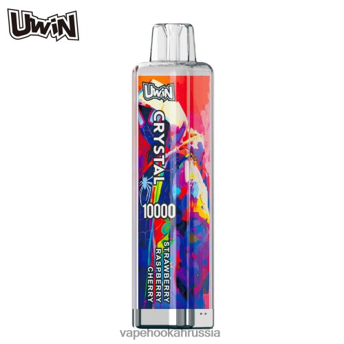Vape Россия - UWIN CRYSTAL 10000 одноразовых вейпов TP22TD372 клубника малина вишня