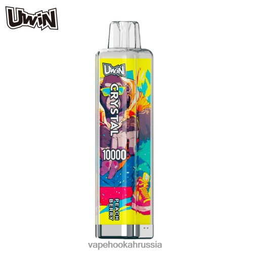 Vape Россия - UWIN CRYSTAL 10000 одноразовых вейпов TP22TD377 персиковая ягода