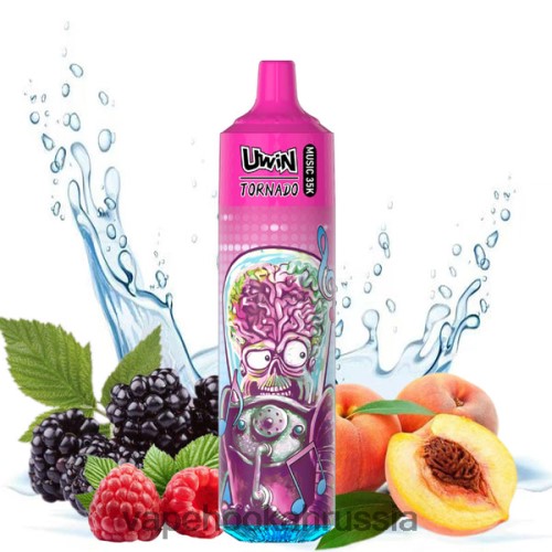 Vape Россия - UWIN CRYSTAL одноразовый вейп за 35 тысяч TP22TD392 персиковая ягода