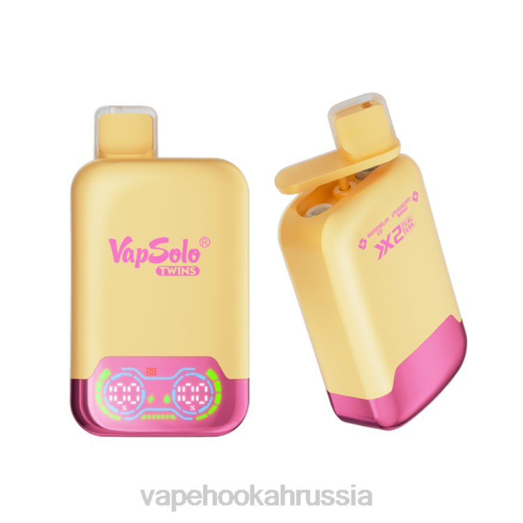 Vape Россия - Vapsolo TWINS одноразовый вейп арбузное мороженое и клубника-манго X2Z0147