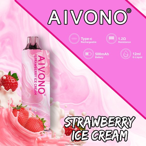 E-Liquid Жидкость - Aivono AIM GUN 7000 TP22TD105 клубничное мороженое