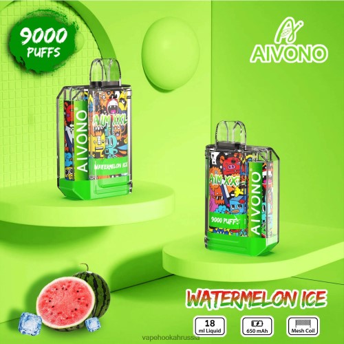 Russian Vape Juice - Aivono AIM XXL 9000 наклейка на рот прозрачная TP22TD48 арбузный лед