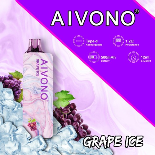 Vape Россия - Aivono AIM GUN 7000 TP22TD102 виноградный лед