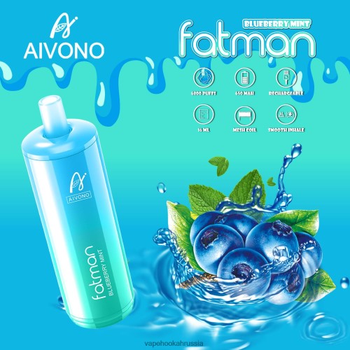 Vape Россия - Aivono FATMAN 6800 TP22TD22 черника и мята