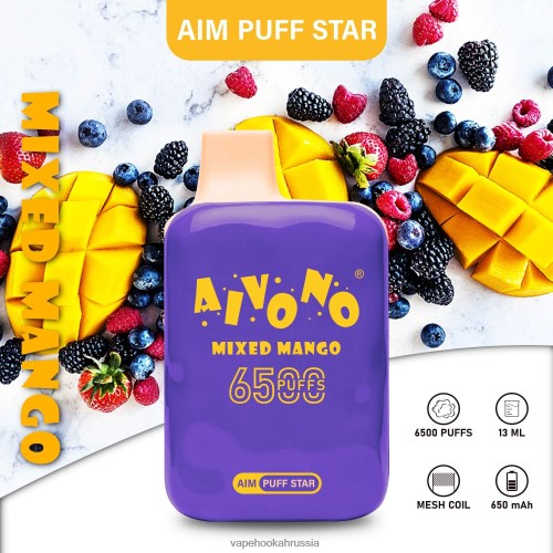 Vape Russia - Aivono AIM PUFF STAR 6500 TP22TD296 смешанное манго