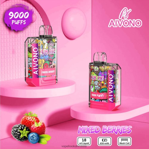 Vape Russia - Aivono AIM XXL 9000 наклейка на рот прозрачная TP22TD51 смешанные ягоды