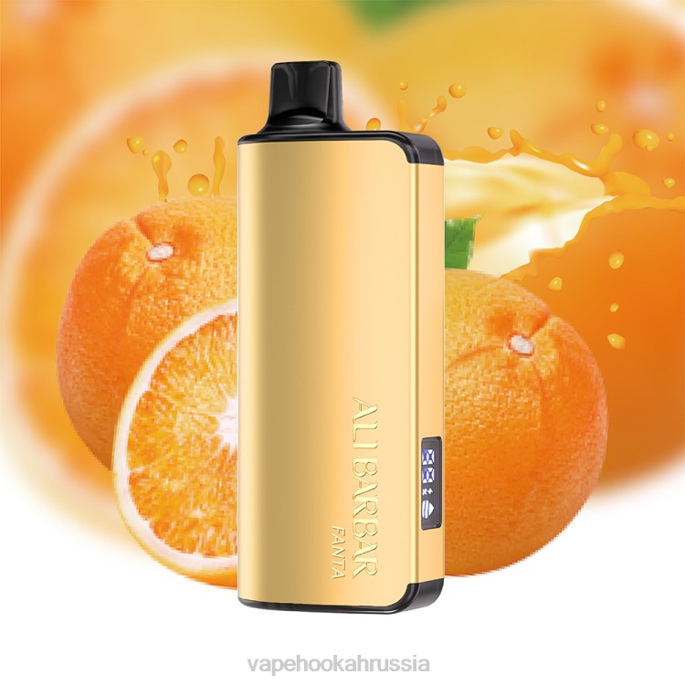 Vape Russia - Alibarbar Ingot 9000 одноразовых вейпов Калифорния закат X2Z016