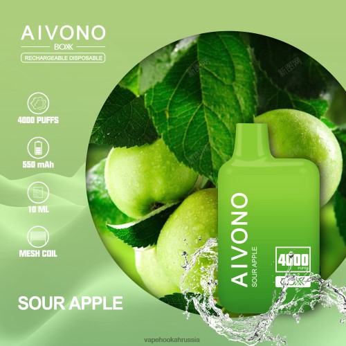 E-Liquid Жидкость - Aivono AIM BOXX 4000 TP22TD220 кислое яблоко