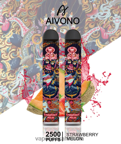 E-Liquid Жидкость - Aivono AIM SNAKE 2500 TP22TD320 клубничная дыня